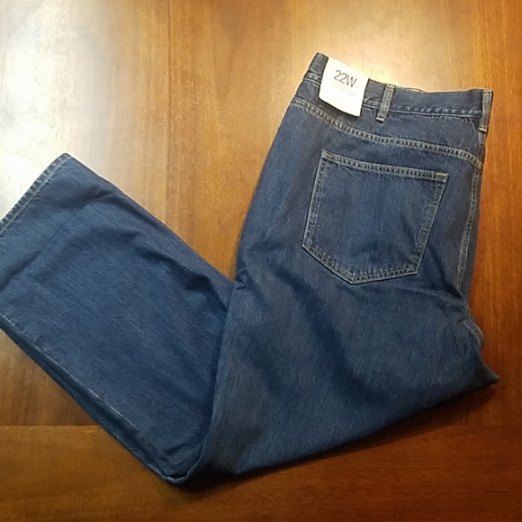 Lands' End Denim - Lands End 22w high rise straight jean